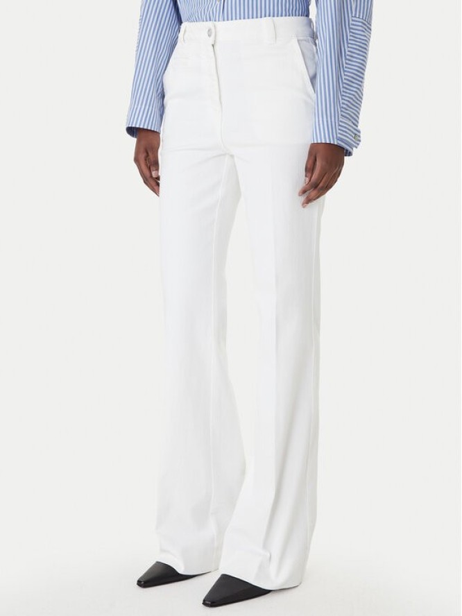 Marella Jeansy Esodo 2613131034 Biały Flare Fit