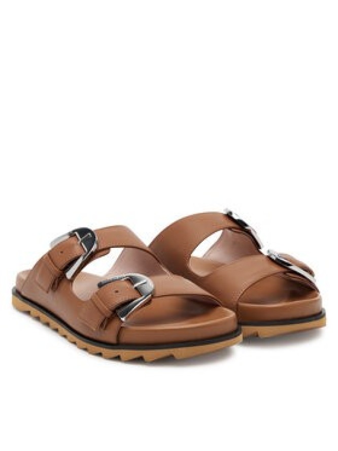 Coccinelle Klapki E4 SOF 17 02 01 Brązowy