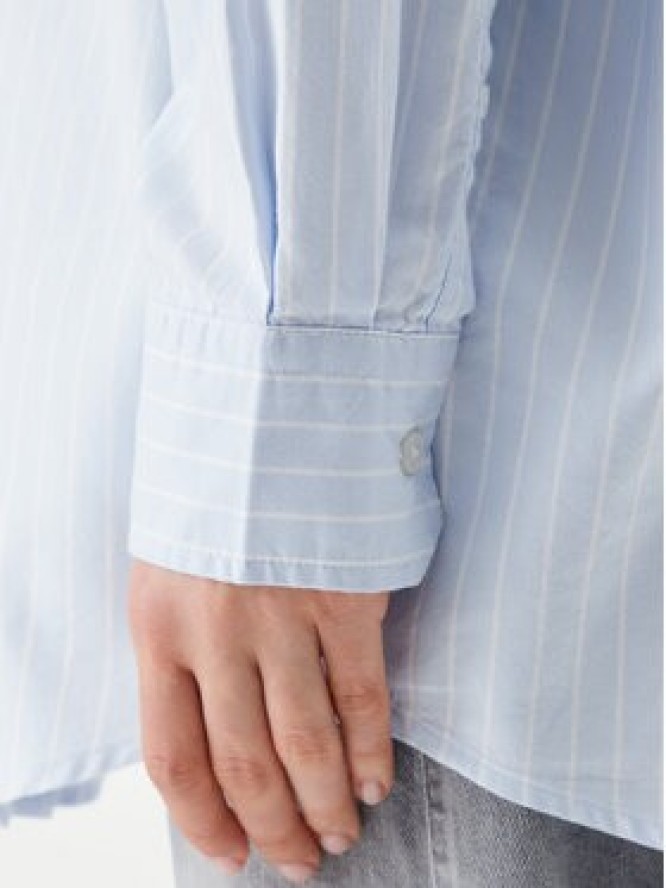 Tommy Jeans Koszula Badge DW0DW20289 Błękitny Oversize