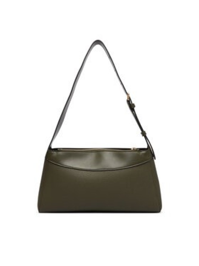 Calvin Klein Torebka Mix Media Shoulder Bag LV04F3886G Zielony ciemny