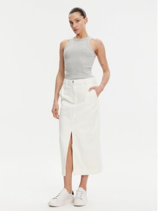 French Connection Spódnica jeansowa 73DZ0 Écru Regular Fit