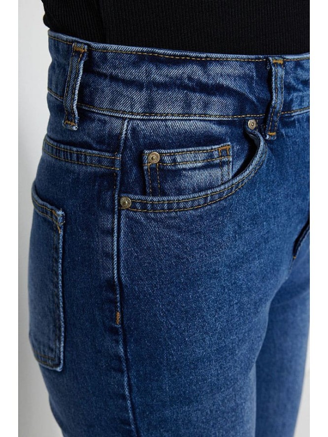 trendyol Dżinsy - Flare fit - w kolorze niebieskim rozmiar: 34