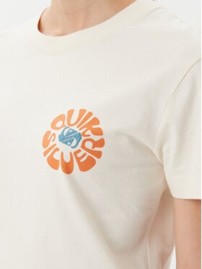 Quiksilver T-Shirt EQWZT03181 Beżowy Relaxed Fit