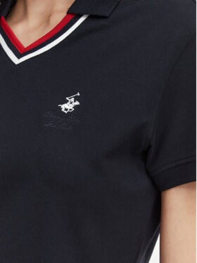 Beverly Hills Polo Club Polo P-SS26W-P2217 Granatowy Regular Fit