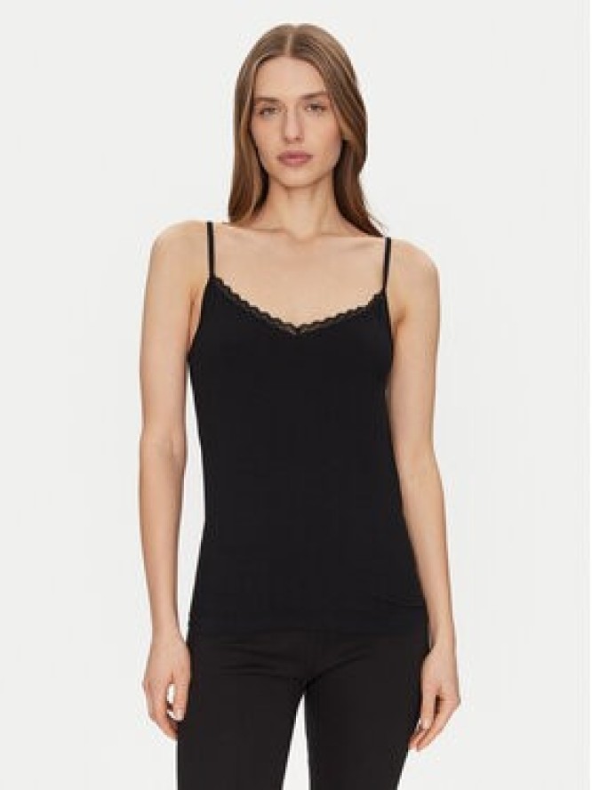 Triumph Top Feel Of Cotton 10224994 Czarny Slim Fit