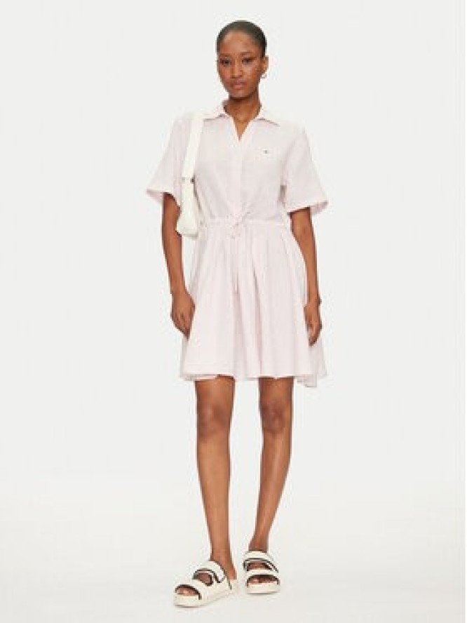 Tommy Hilfiger Sukienka koszulowa Ess WW0WW44672 Różowy Regular Fit