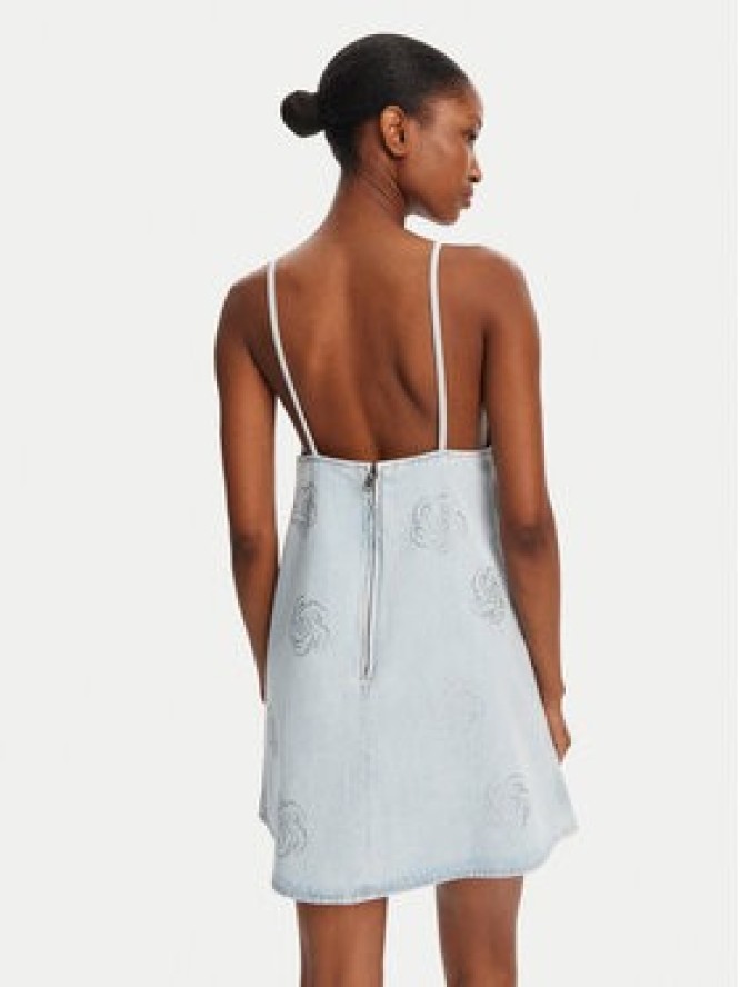 ROTATE Sukienka jeansowa 1140641468 Błękitny Slim Fit