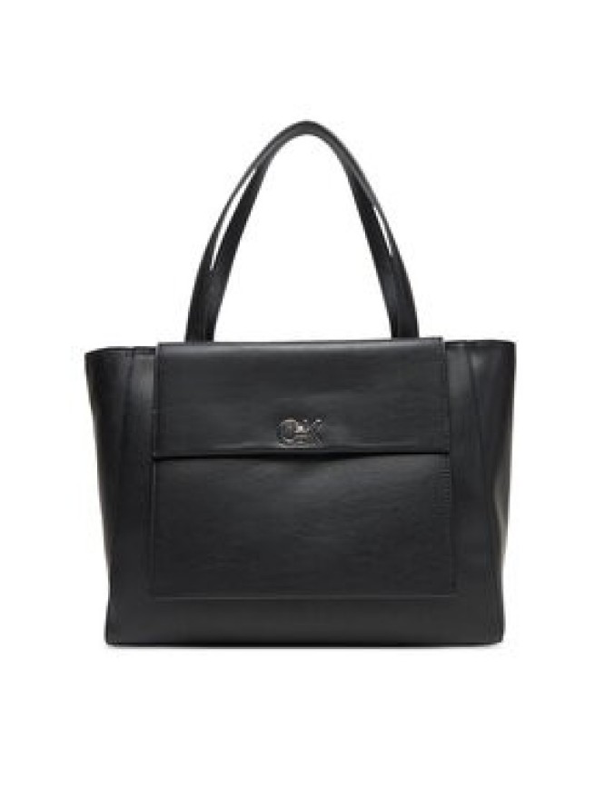 Calvin Klein Torebka Ck Re-Lock Medium Shopper LV04F3223G Czarny