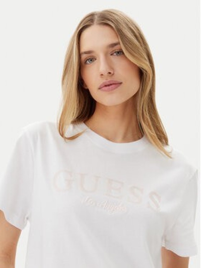 Guess T-Shirt V5GI09 K9RM1 Biały Regular Fit