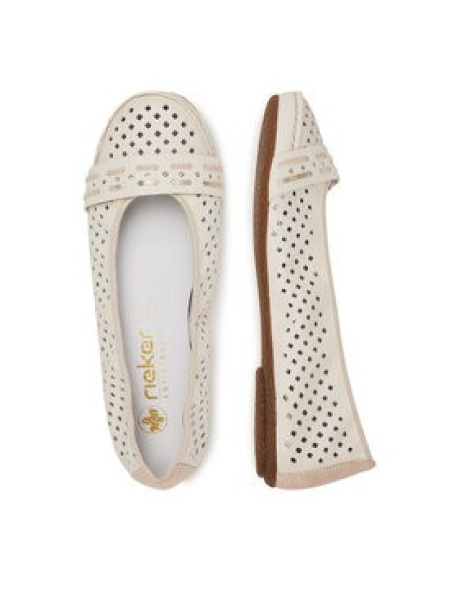 Rieker Baleriny CEO-41430-60 Beżowy