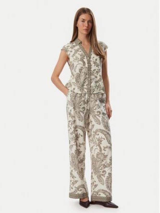 ONLY Spodnie materiałowe Liana Leya 15373650 Kremowy Regular Fit