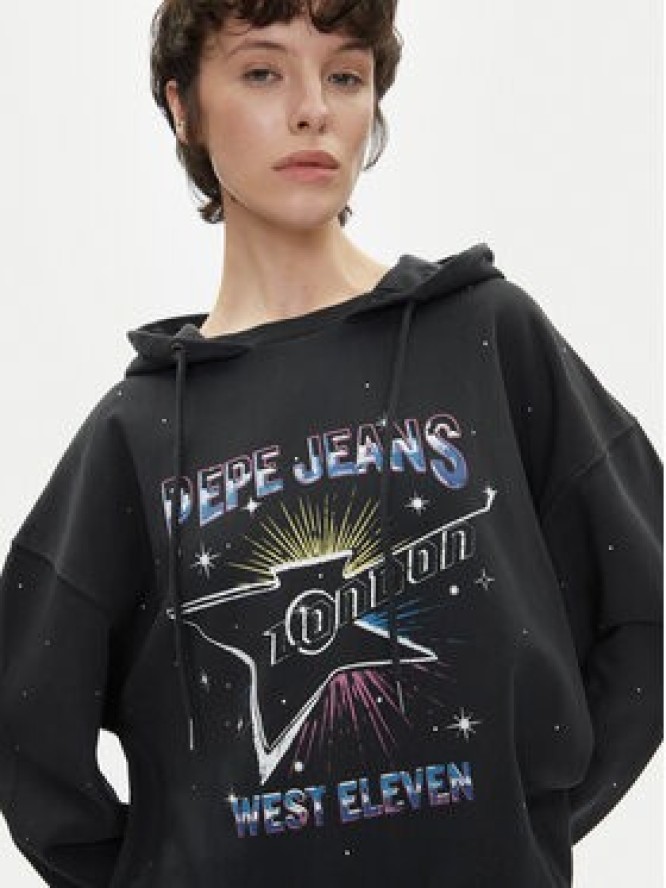 Pepe Jeans Bluza Lilian PL581469 Czarny Loose Fit
