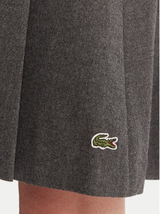 Lacoste Spódnica plisowana JF5358 Szary Regular Fit