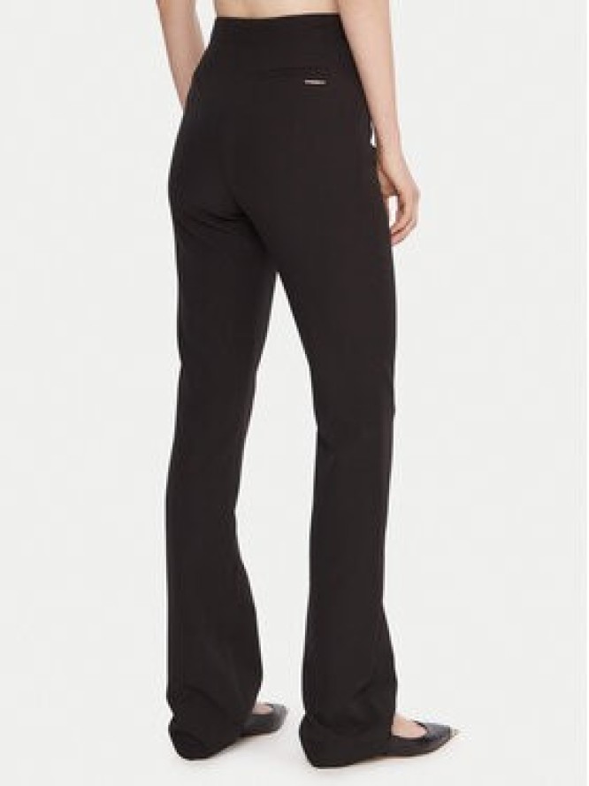 Just Cavalli Spodnie materiałowe 79PAA131 N0626 Czarny Flare Fit