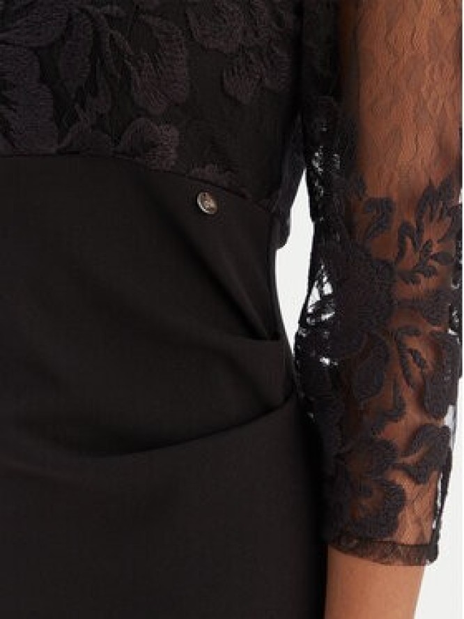 Rinascimento Sukienka wieczorowa CFC0126453003 Czarny Slim Fit