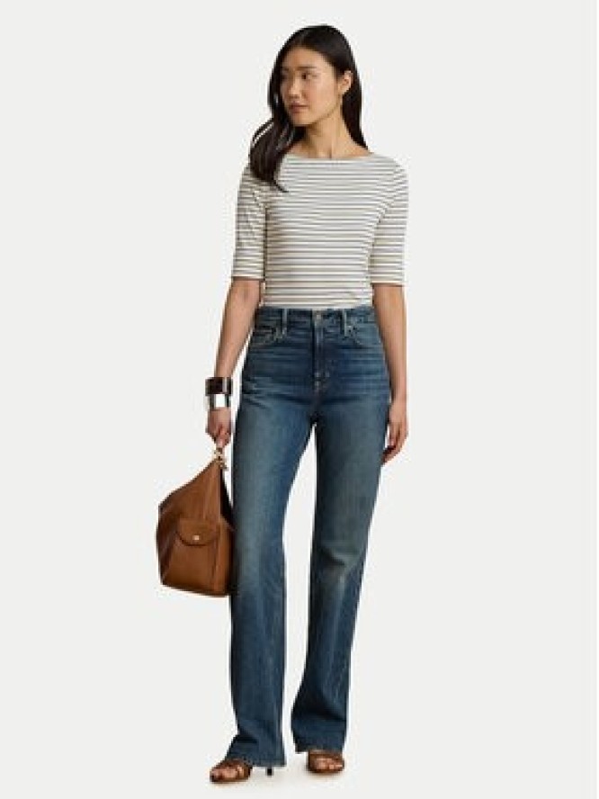 LAUREN RALPH LAUREN Bluzka Judy 200P13919005 Kremowy Regular Fit