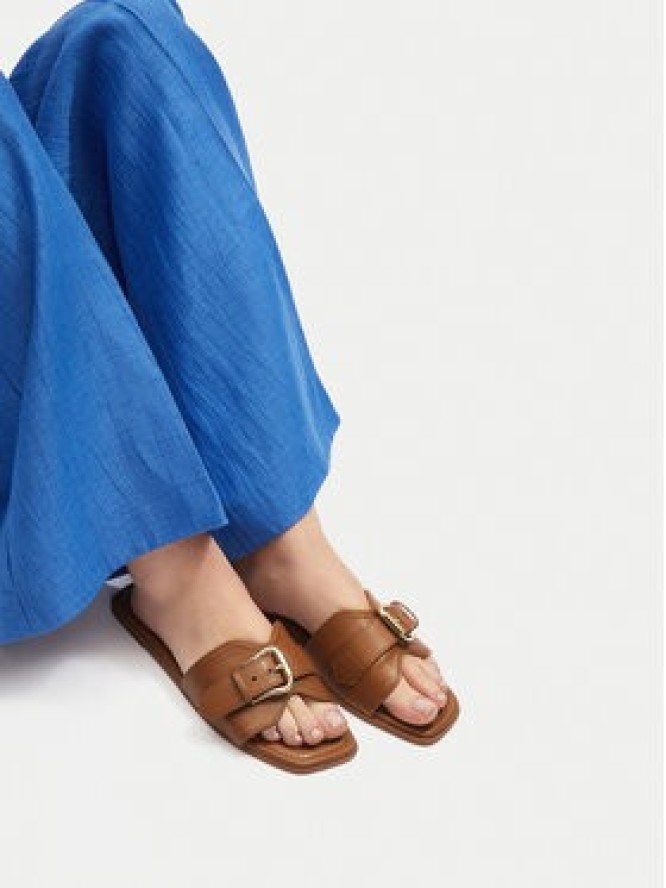 JENNY Klapki RS24SS03-160 Brązowy