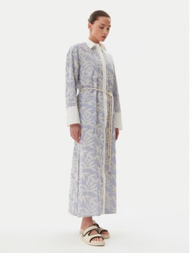 Munthe Sukienka koszulowa Filira 251134625136 Błękitny Loose Fit