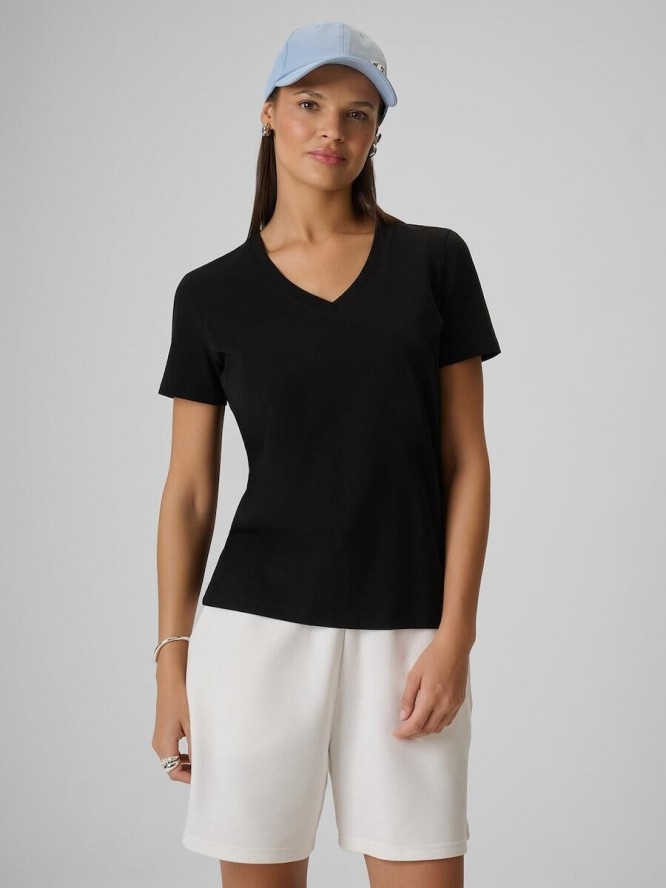T-shirt regular gładki damski 4F 4FRMM00TTSHF3618