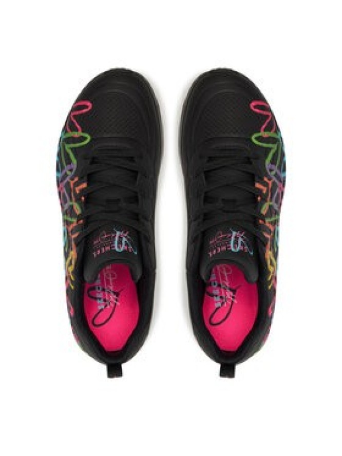 Skechers Sneakersy Uno Lite - Heat of Lights 177977/BKMT Czarny