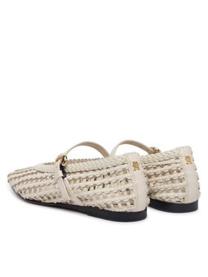 Tommy Hilfiger Baleriny Mary Jane Ballerinas FW0FW09244 Kremowy