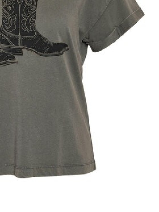 Noisy May T-Shirt 27030135 Szary Regular Fit