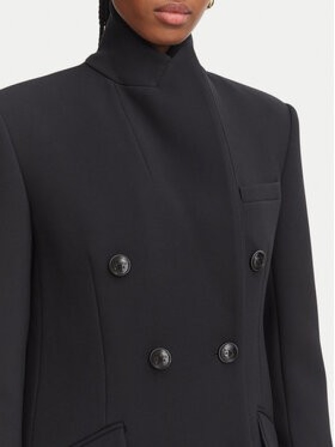 Elisabetta Franchi Płaszcz przejściowy CP-008-66E2-V900 Czarny Regular Fit