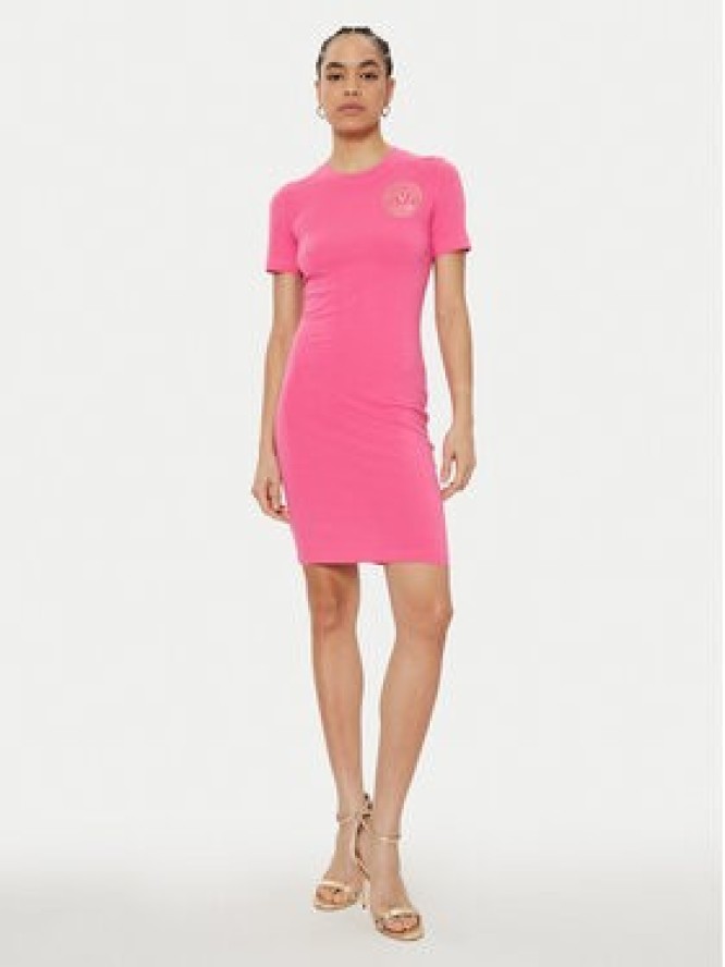 Versace Jeans Couture Sukienka codzienna 78HAOT00 Różowy Slim Fit