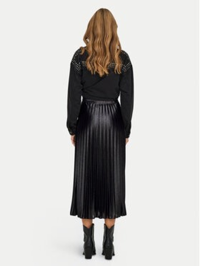 ONLY Spódnica plisowana Lyon 15330727 Czarny Regular Fit