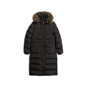 Damski płaszcz ze sztucznego futra Superdry Everest