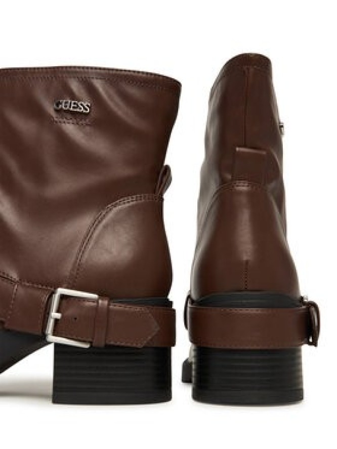 Guess Botki FLFIJI ELE10 Brązowy