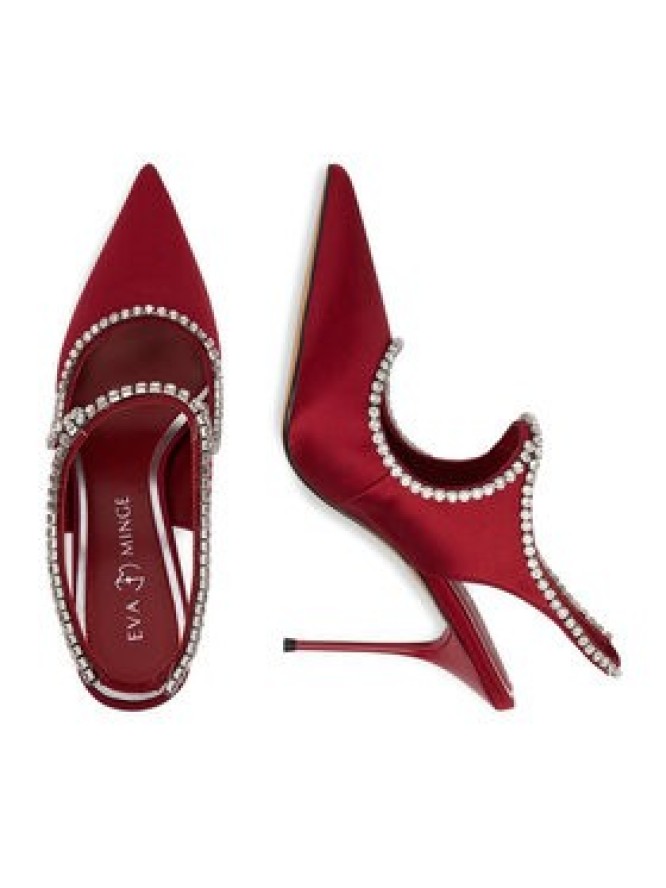 Eva Minge Szpilki EO-LIVIA-LT2019-6 Czerwony