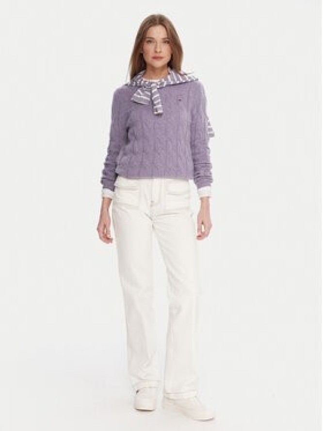 Tommy Hilfiger Sweter WW0WW43586 Fioletowy Regular Fit