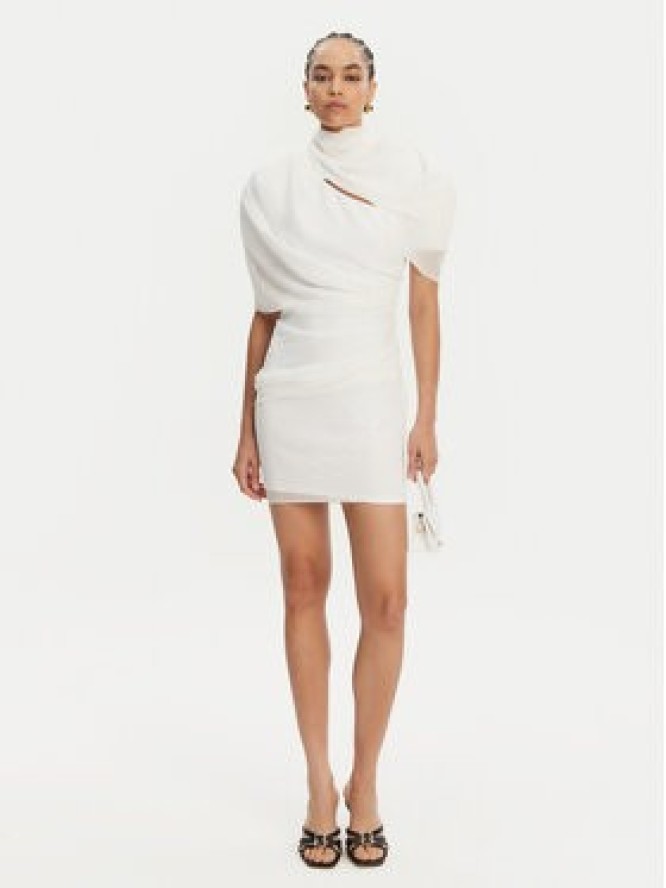 JACQUEMUS Sukienka koktajlowa 24H251DR130-1555 Biały Regular Fit