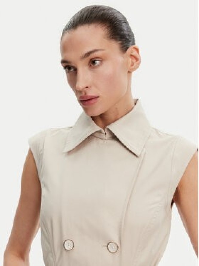 Guess Sukienka koszulowa W5GK0V WH5V1 Beżowy Regular Fit