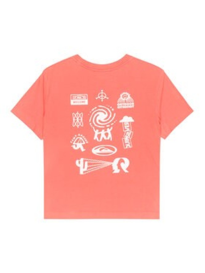 Quiksilver T-Shirt Standard EQWZT03197 Bordowy Regular Fit