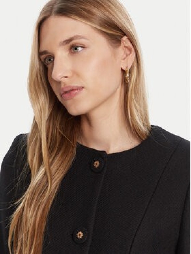 Rinascimento Płaszcz wełniany CFC0125616003 Czarny Regular Fit