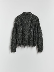 Sweter z wełną - wielobarwny