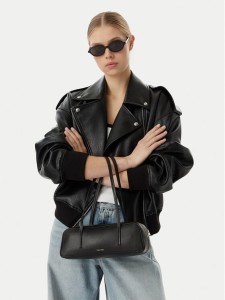 Calvin Klein Torebka Foil Logo Bauletto LV04F3636G Czarny
