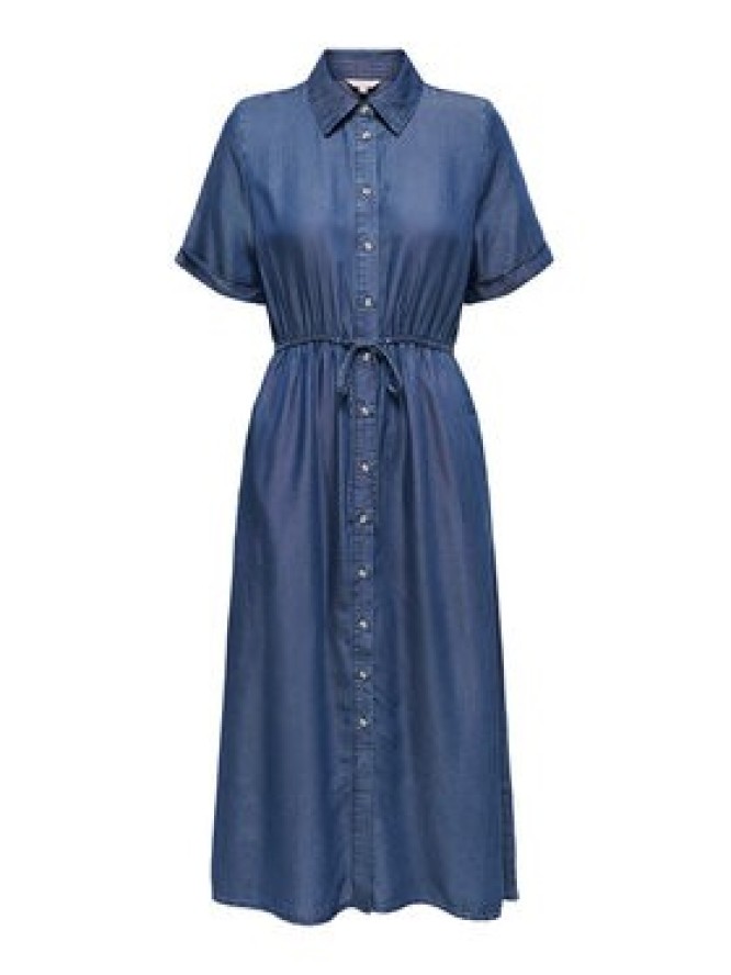 ONLY Sukienka jeansowa Charis 15363971 Granatowy Regular Fit