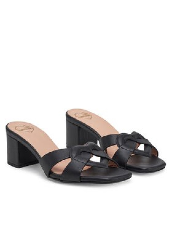 LOVE MOSCHINO Klapki JA28065G1MIA0000 Czarny