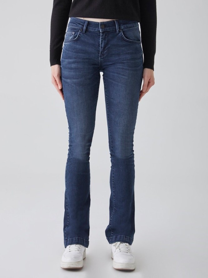 LTB Dżinsy "Fallon" - Flare fit - w kolorze granatowym rozmiar: W27/L32
