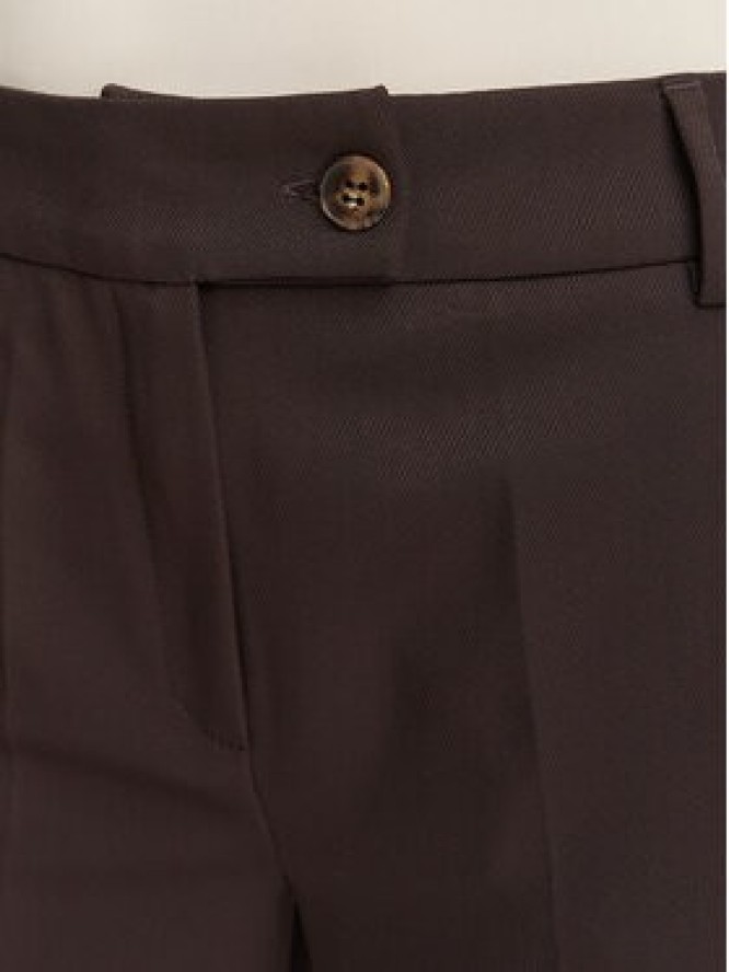 Marella Spodnie materiałowe Ghinea 2625136081 Brązowy ciemny Straight Fit