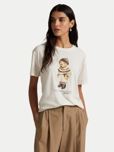 Polo Ralph Lauren T-Shirt 211A87162001 Écru Regular Fit