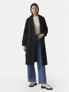 Vero Moda Płaszcz przejściowy Fortuneaya 10289870 Czarny Regular Fit
