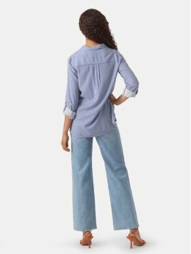 Vero Moda Koszula Bumpy 10275283 Niebieski Regular Fit