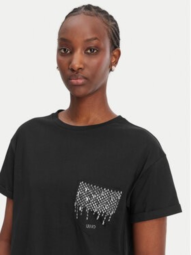 Liu Jo T-Shirt WA6372 JS923 Czarny Regular Fit
