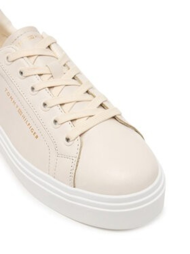 Tommy Hilfiger Sneakersy Th Feminine Platform Cheetah FW0FW09693 Beżowy jasny