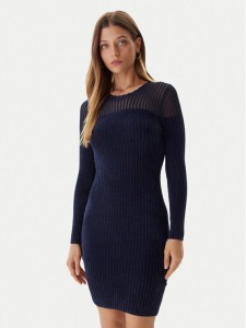 Guess Sukienka dzianinowa W5BK63 Z0890 Granatowy Slim Fit