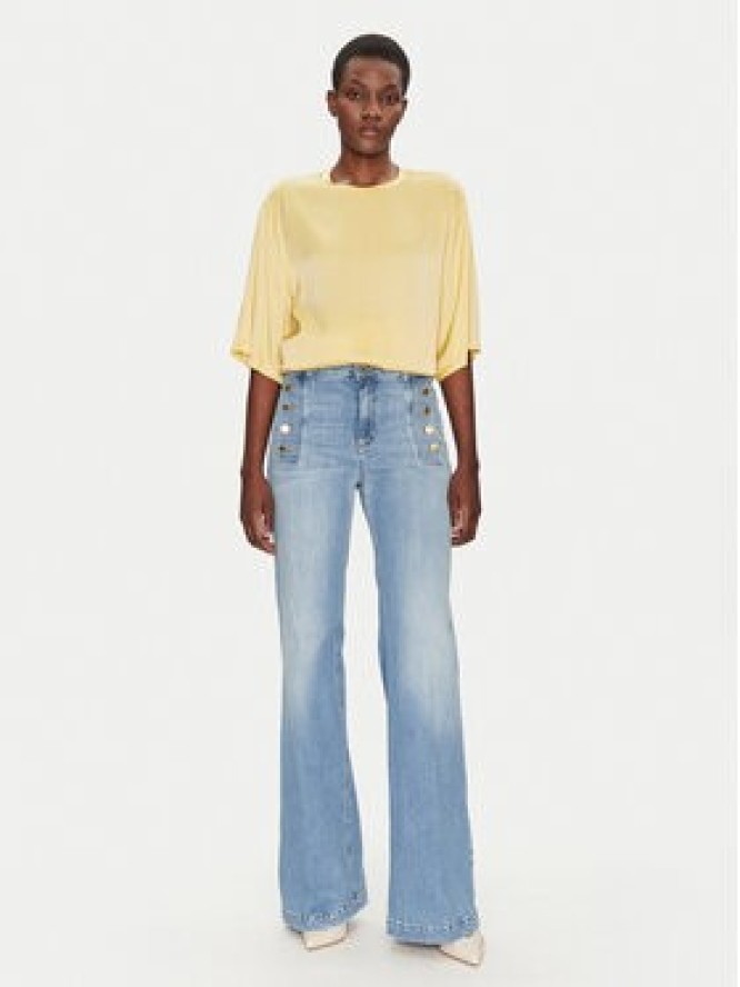 ViCOLO Bluzka TD0013 Żółty Relaxed Fit